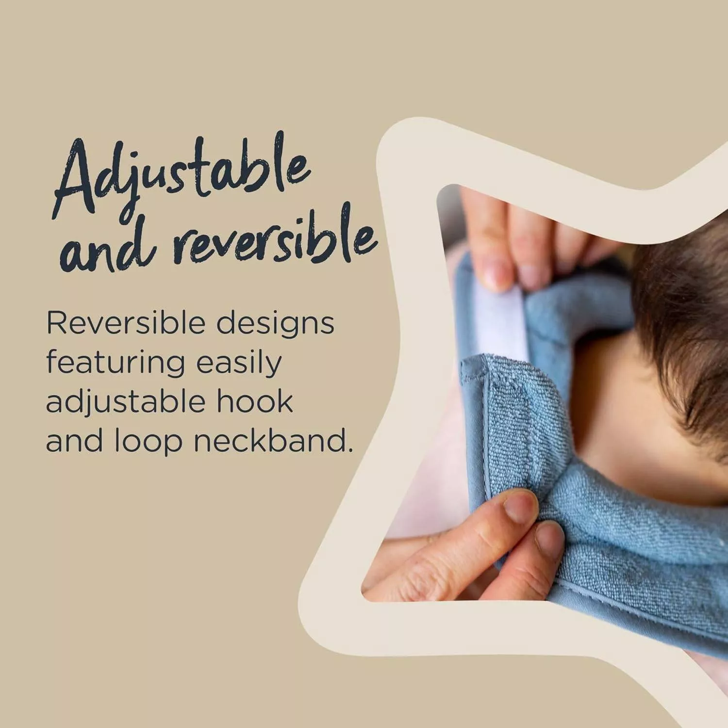 Tommee Tippee Milk Feeding Bibs, Cream, Pack of 2