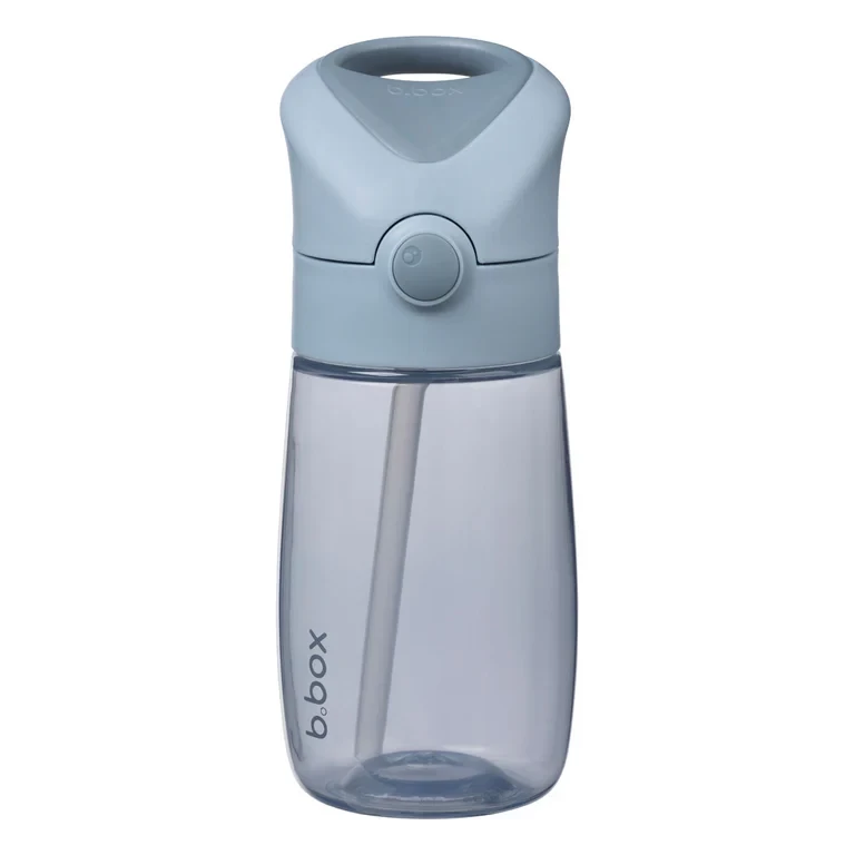 B.Box Junior Drink Bottle – Blush | 380ml Kids Water Bottle with Flip Top Straw | Leakproof, Easy Grip, BPA-Free Toddler Bottle