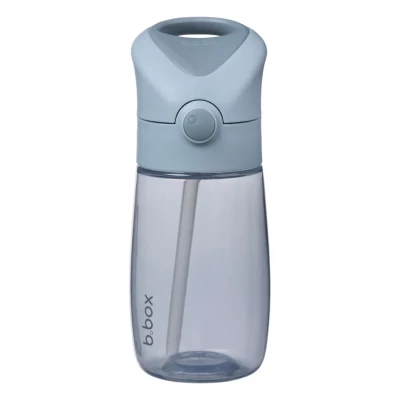 B.Box Junior Drink Bottle – Blush | 380ml Kids Water Bottle with Flip Top Straw | Leakproof, Easy Grip, BPA-Free Toddler Bottle