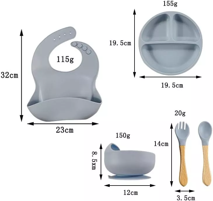 Silicone Baby Feeding Set