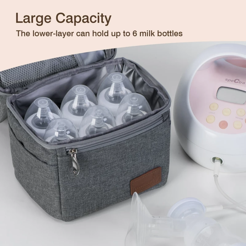 Momcozy Insulated Baby Bottle Bag, Breastmilk Cooler Bag