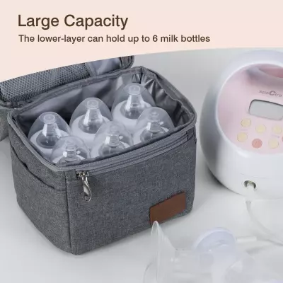 Momcozy Insulated Baby Bottle Bag, Breastmilk Cooler Bag
