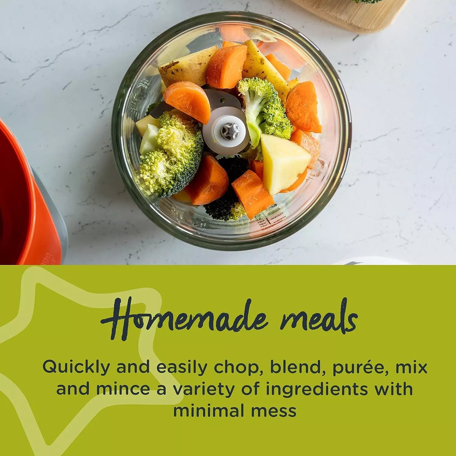 Tommee Tippee - Quick-Chop Mini Baby Food Blender and Chopper