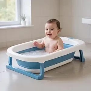 Portable Non-slip Baby Bathtub for Infants to Toddlers