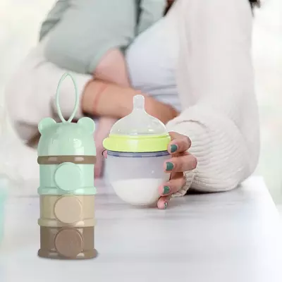 Portable Baby Milk Powder Dispenser Box - 3 tier
