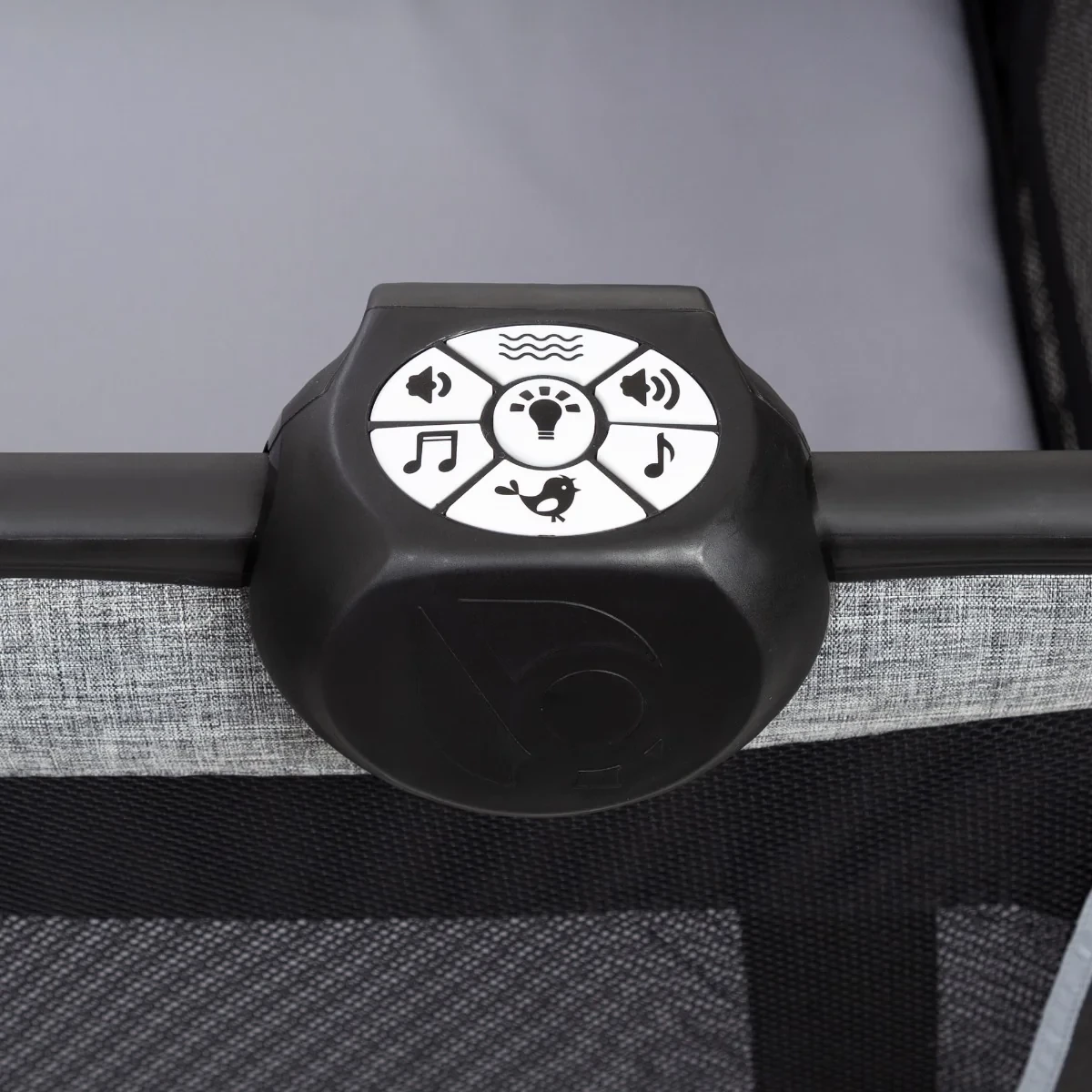 4-in-1 Convertible Twins Baby Playpen with Bassinet, Changing Table & Traveling Tote Bag, Portable Playard with Canopy, Wheel & Storage Organizer