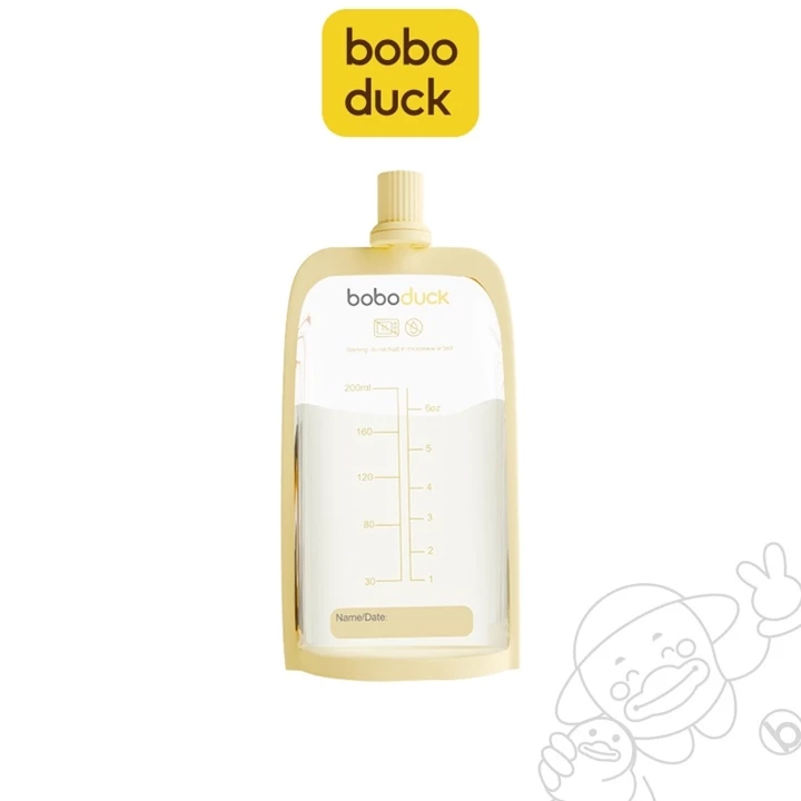 Boboduck Breast Milk storage Bag, Multifunctional Milk Storage Bag | 20pcs | 200ml