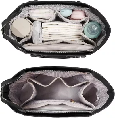 SUNVENO Diaper Bag Tote - Black