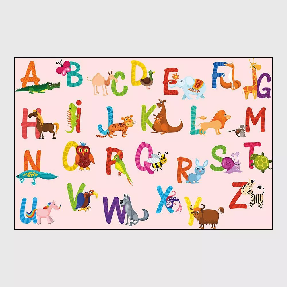 Modern Kids Non-Slip Floor Playmat with Kid-friendly Prints | Different Sizes and Prints
