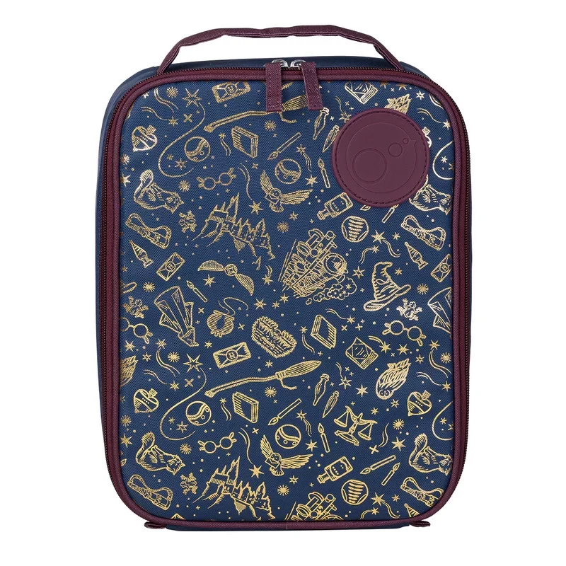 B.box Harry Potter Flexi Insulated Lunch Bag | Fits Large Lunchbox & Snackbox | Machine Washable, Eco-Friendly, Leak-Resistant Kids Lunch Bag