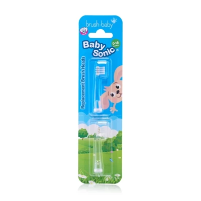 BabySonic Replacement Brush Heads 0–18 Months (2 Pack)
