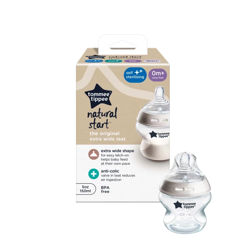 Tommee Tippee Natural Start Anti-Colic Baby Bottle, 150ml