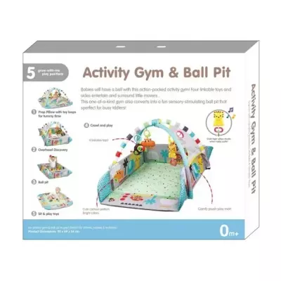 Multifunction 5 in 1 Musical Floor Gym Crawling Baby Mats