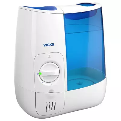 Vicks Warm Mist Humidifier – 99% Bacteria-Free Steam for Easy Breathing & Better Sleep