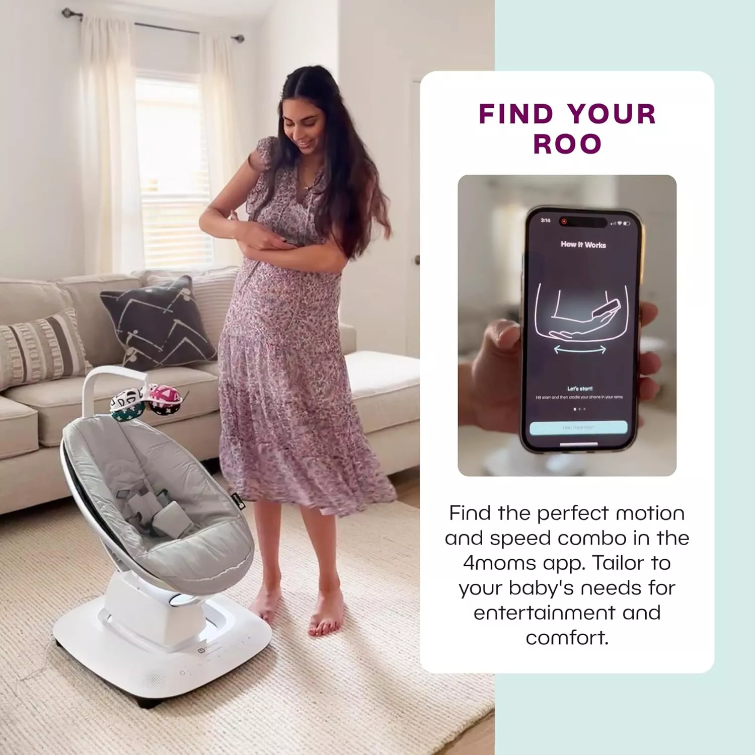 mamaRoo® multi-motion baby swing®