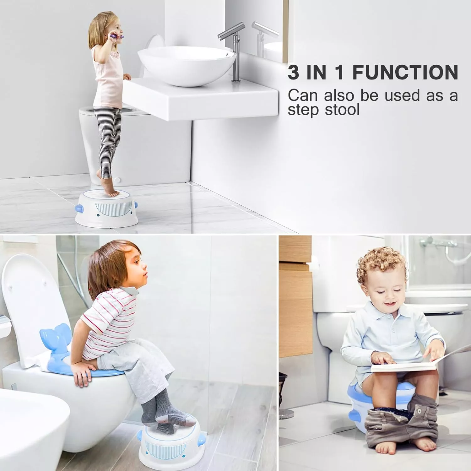 4 in 1 Baby Potty+Training Seat+Little Sofa+Step Stool