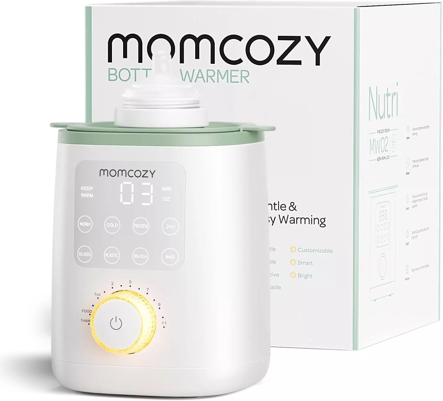 Momcozy Nutri Bottle Warmer, 9-in-1 Baby Bottle Warmer