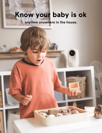 Momcozy 1080P Video Baby Monitor with Camera – 5” HD Display, Infrared Night Vision, 5000mAh Battery, 2-Way Audio, 960ft Range, BM01