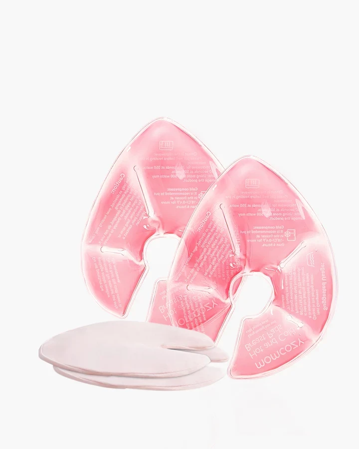 Momcozy Hot and Cold Therapy Breast Pads with 2 Soft Covers, Breastfeeding Essentials