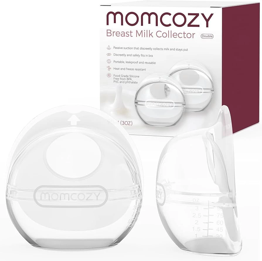 Momcozy Milk Collector for Breastmilk, Silicone Breast Milk Shells