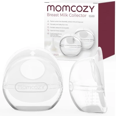 Momcozy Milk Collector for Breastmilk, Silicone Breast Milk Shells