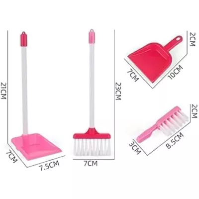 Toddler Vacuum Cleaner Toy Set, Kids Housekeeping Cleaning Toys for Boys & Girls with Pretend Play Cordless Vacuum, Broom, Brush & Dustpan
