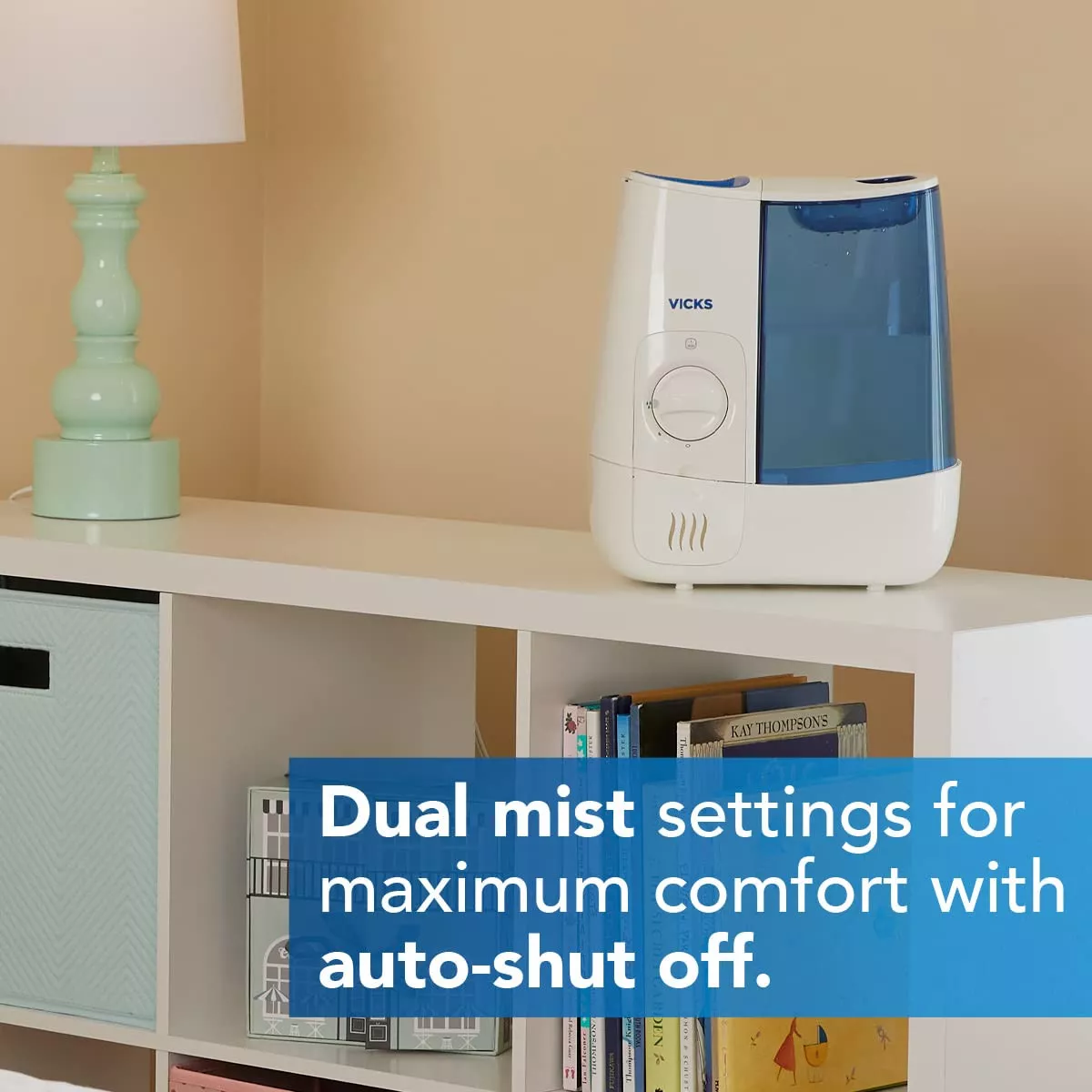 Vicks Warm Mist Humidifier – 99% Bacteria-Free Steam for Easy Breathing & Better Sleep
