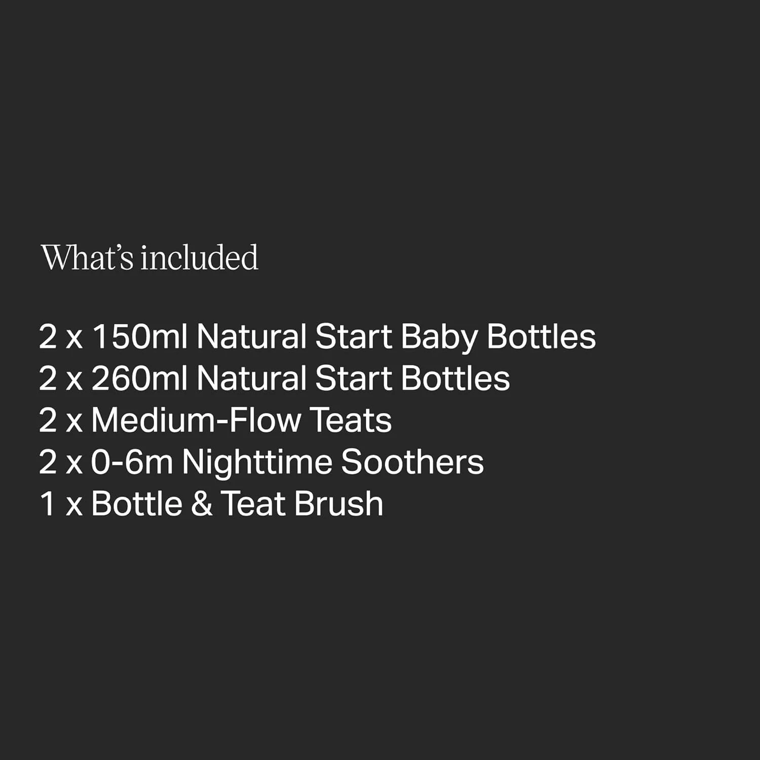 Tommee Tippee Natural Start Newborn Starter Set, 150ml and 260ml Anti-Colic Baby Bottles,Teat, and Bottle Brush