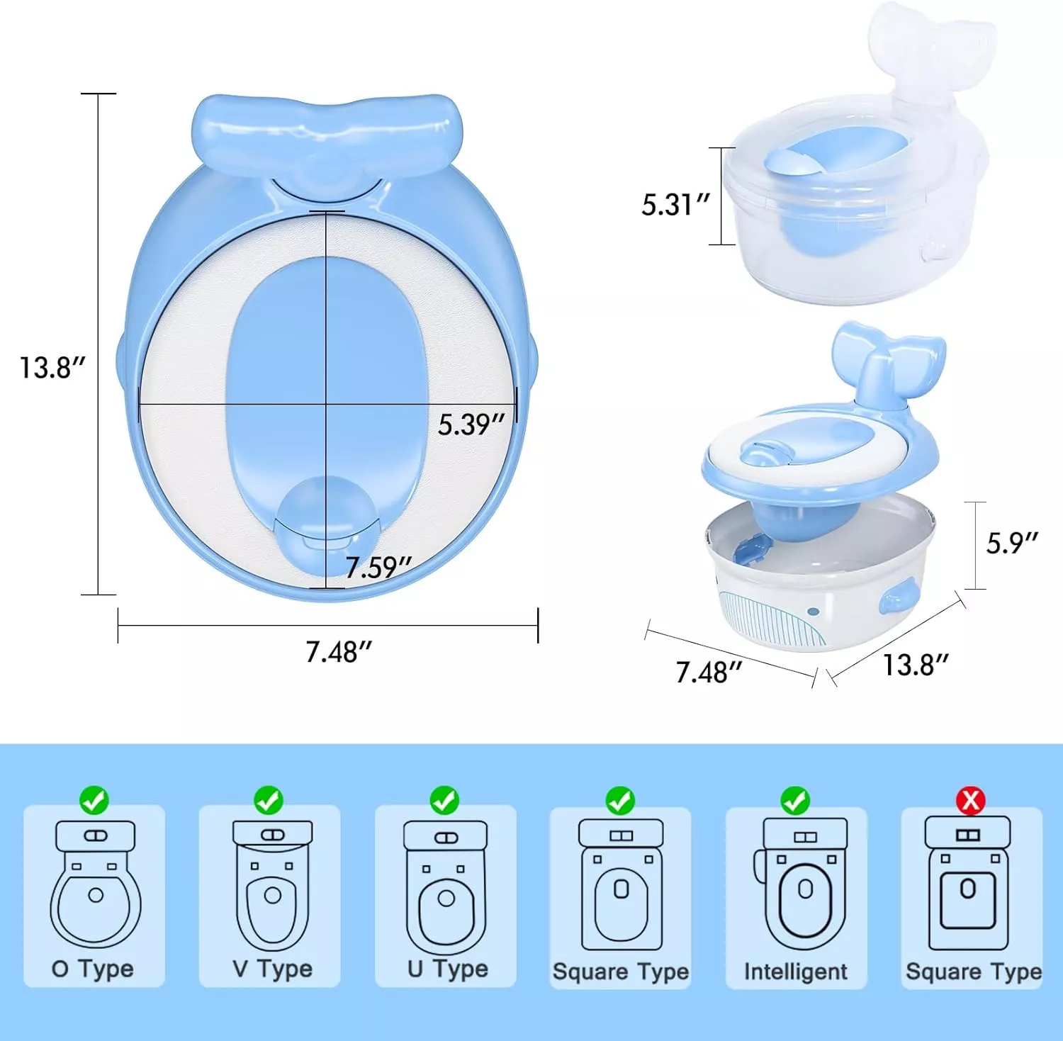 4 in 1 Baby Potty+Training Seat+Little Sofa+Step Stool