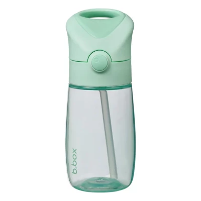 B.Box Junior Drink Bottle – Blush | 380ml Kids Water Bottle with Flip Top Straw | Leakproof, Easy Grip, BPA-Free Toddler Bottle