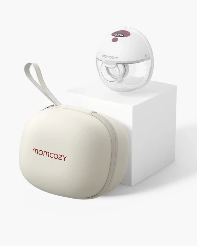 Momcozy M5 Single Wearable Breast Pump – Lightweight Hands-Free Pump with Mixed Mode, 3 Modes, 9 Suction Levels & Multiple Flange Sizes