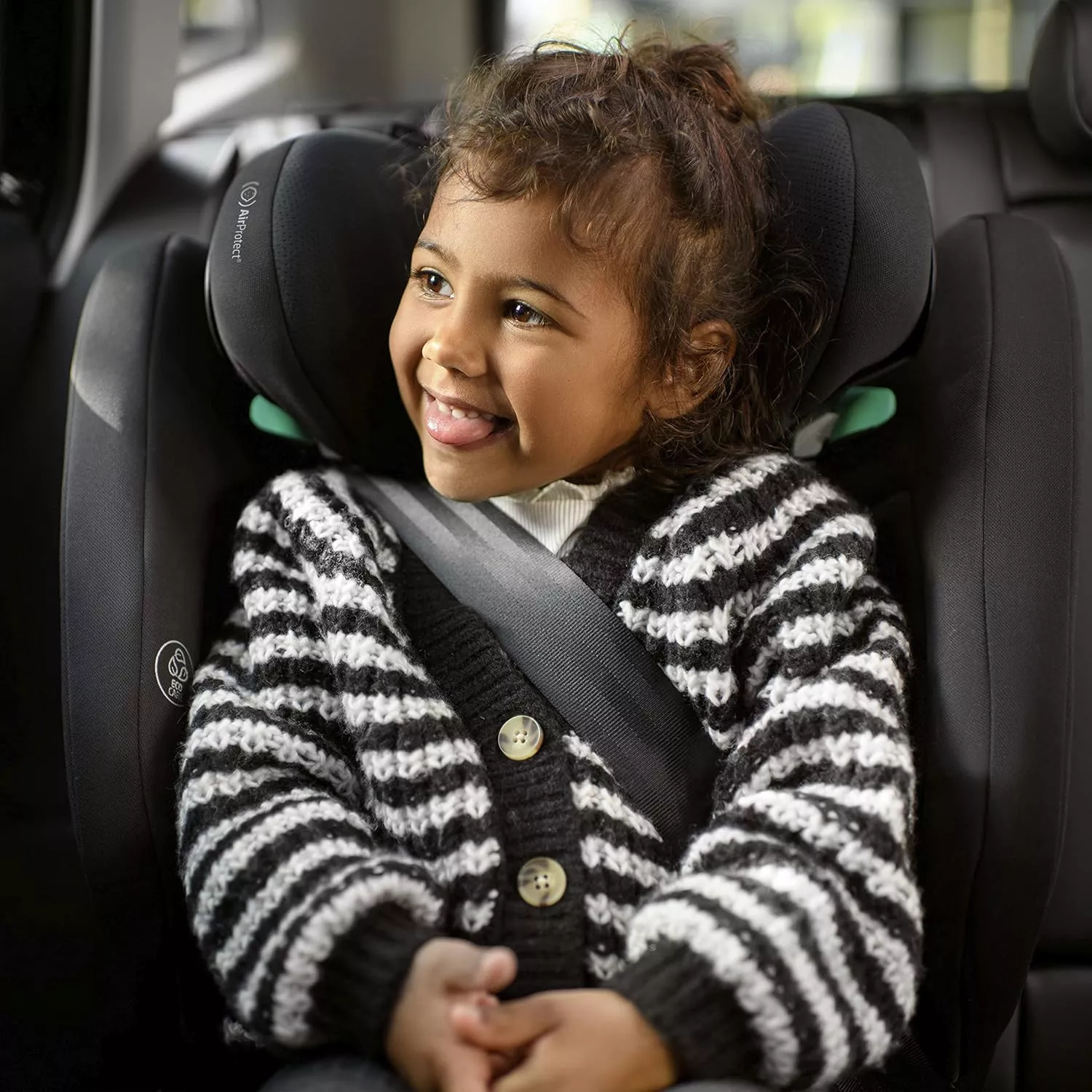 Maxi-Cosi RodiFix AirProtect High Back Booster ISOFIX Car Seat, 15–36 kg, Reclining Seat with Adjustable Headrest & Side Protection, Ages 3.5–12 Years