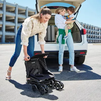 Munchkin Sparrow Travel Stroller, Ultra Compact, Lightweight & Foldable Baby Stroller for Toddlers, Airplane Cabin Friendly