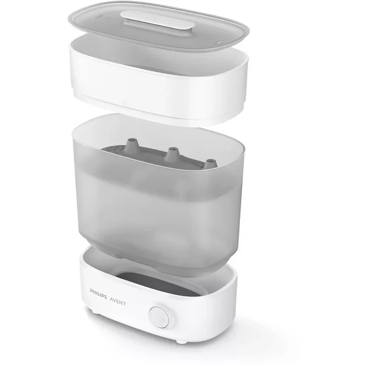Philips Avent 3-in-1 Electric Steam Sterilizer, Compact, Modular & Keeps Bottles Sterile for 24 Hours