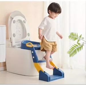 2-in-1 Potty Training Seat with Step Ladder, and Handle for Toddlers – Kids Toilet Trainer for Boys & Girls