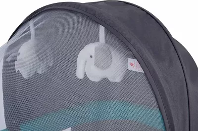 Mastela Deluxe 4-in-1 Baby Bassinet, Cradle Swing & Sleeper with Mosquito Net – 5 Swing Speeds, Timer, USB/Battery Powered – Newborn to 36 Months