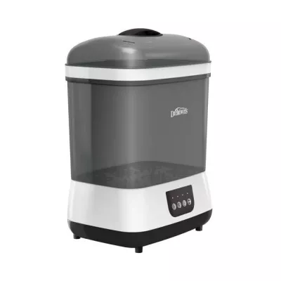 Dr. Brown Baby Bottle Sterilizer and Dryer with HEPA Filters – 3-in-1 Steam Sterilize, Dry, Auto Shut-Off & 24-Hour Storage