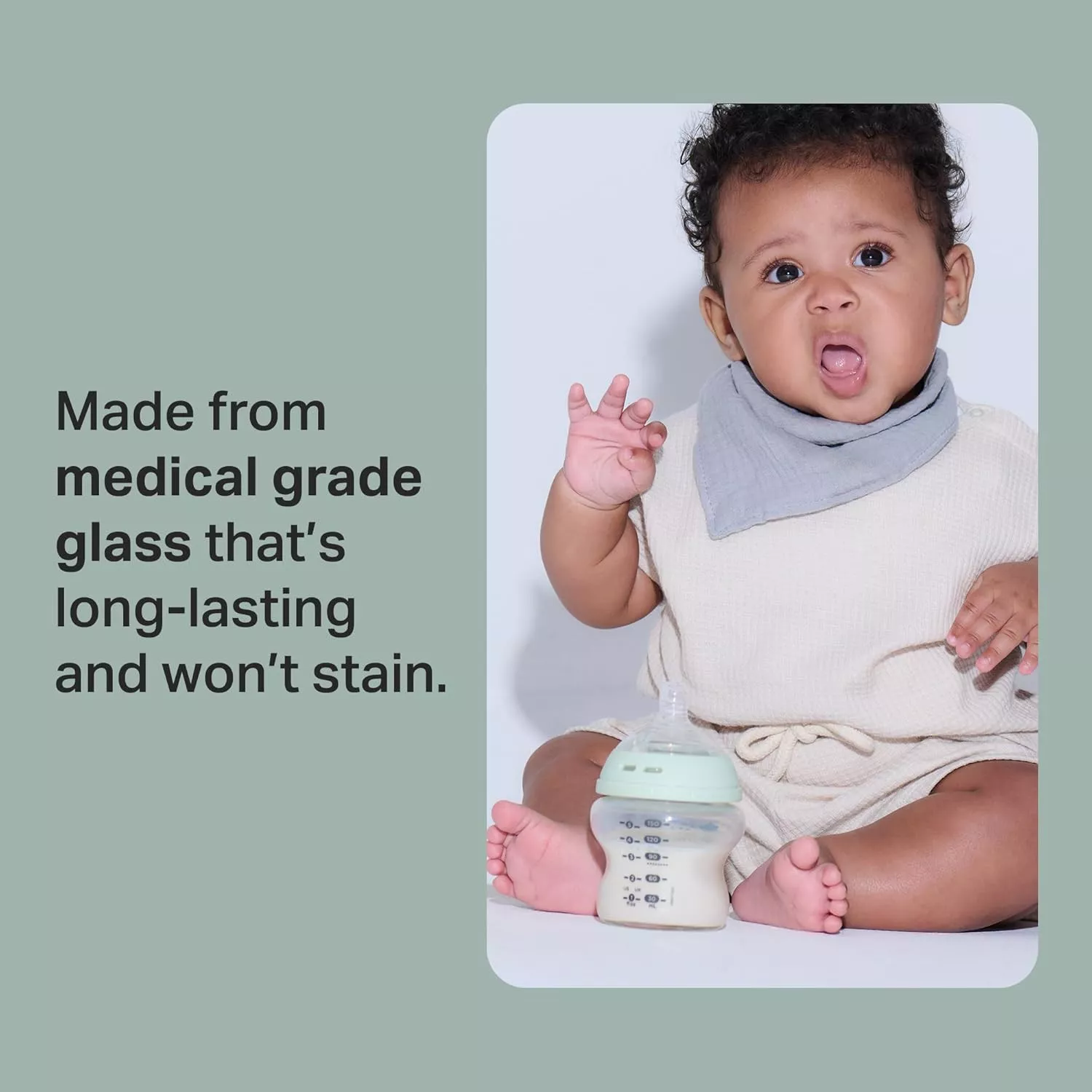 Tommee Tippee Baby Bottles, Natural Start Glass