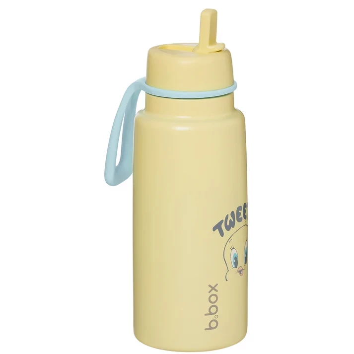 B.box 1L Insulated Water Bottle | Triple-Layer Stainless Steel, Flip Top Lid & Sport Spout | Leakproof, BPA-Free, Keeps Drinks Cold up to 46hrs