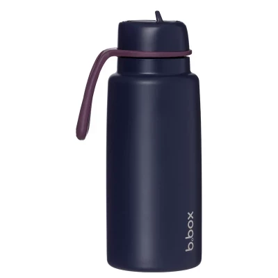 B.box 1L Insulated Water Bottle | Triple-Layer Stainless Steel, Flip Top Lid & Sport Spout | Leakproof, BPA-Free, Keeps Drinks Cold up to 46hrs