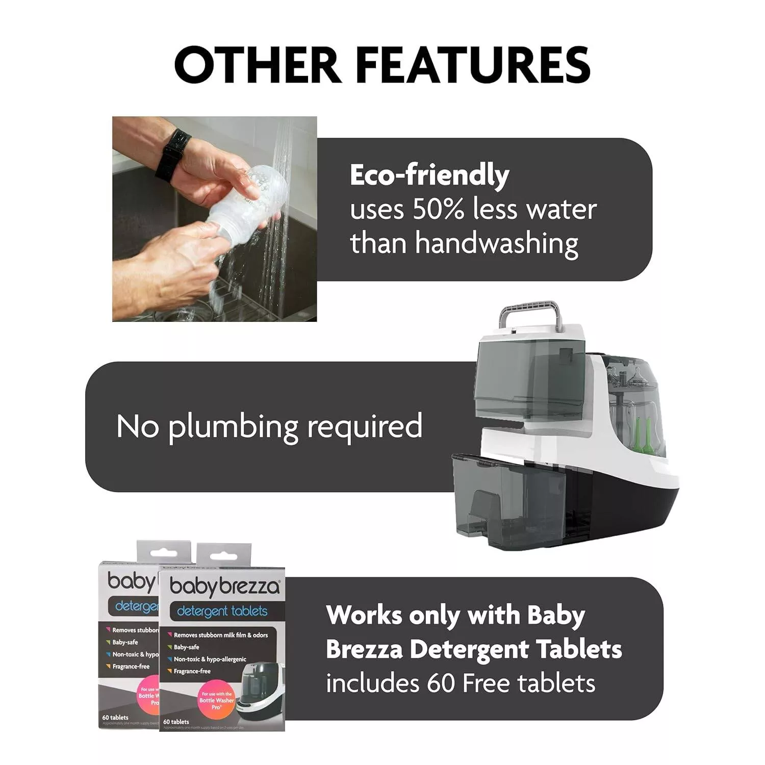 Bottle Washer Pro - All In One Washer, Steriliser, Dryer