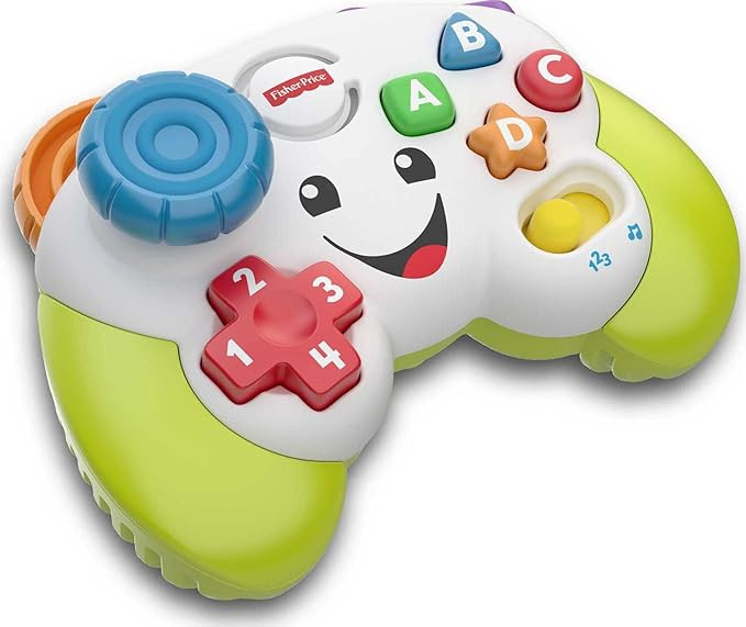 Fisher-Price Laugh & Learn Game & Learn Controller, Baby & Toddler Toy with Music, Lights & Learning Fun for Pretend Play, Ages 6+ Months