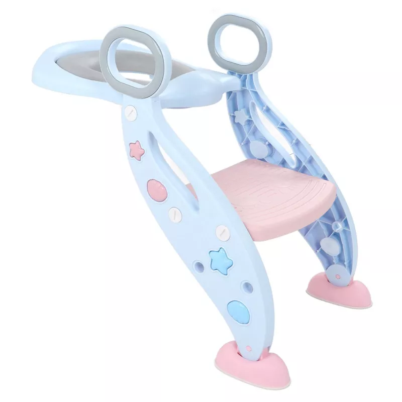 2-in-1 Potty Training Seat with Step Ladder, and Handle for Toddlers – Kids Toilet Trainer for Boys & Girls