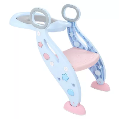 2-in-1 Potty Training Seat with Step Ladder, and Handle for Toddlers – Kids Toilet Trainer for Boys & Girls