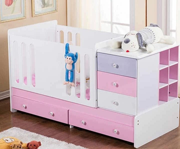 Baby Crib with Drawers