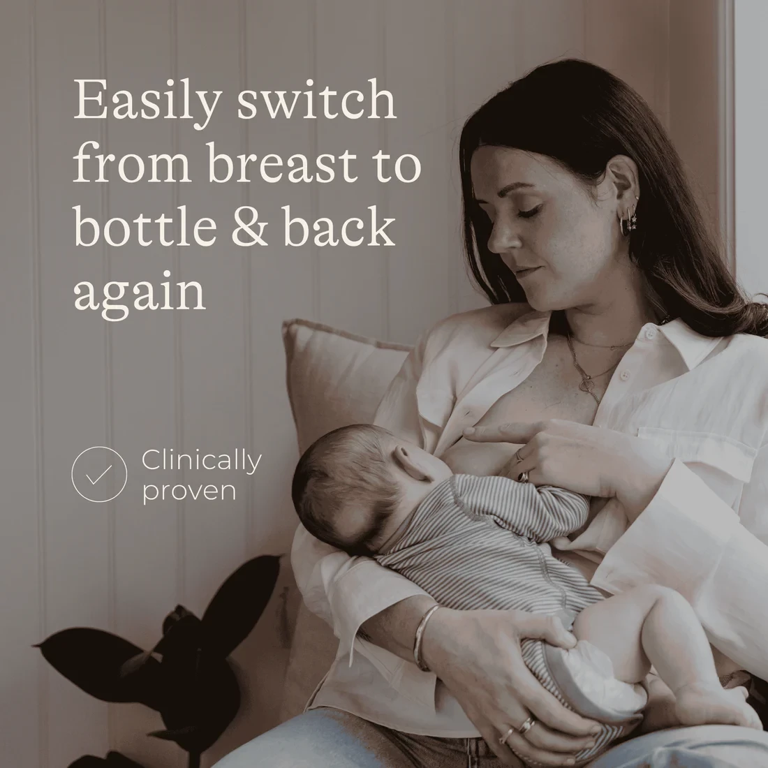 Lansinoh NaturalWave Feeding Bottle | Silicone Nipple for Natural Feeding