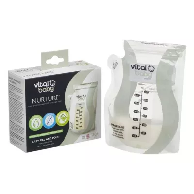 NURTURE easy pour breast milk storage bags