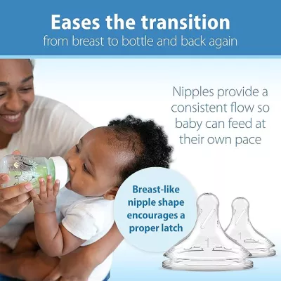 Dr. Brown's Anti-Colic Wide-Neck Baby Bottles, 150ml, 2-Pack – Jungle Decos, BPA-Free, 0m+