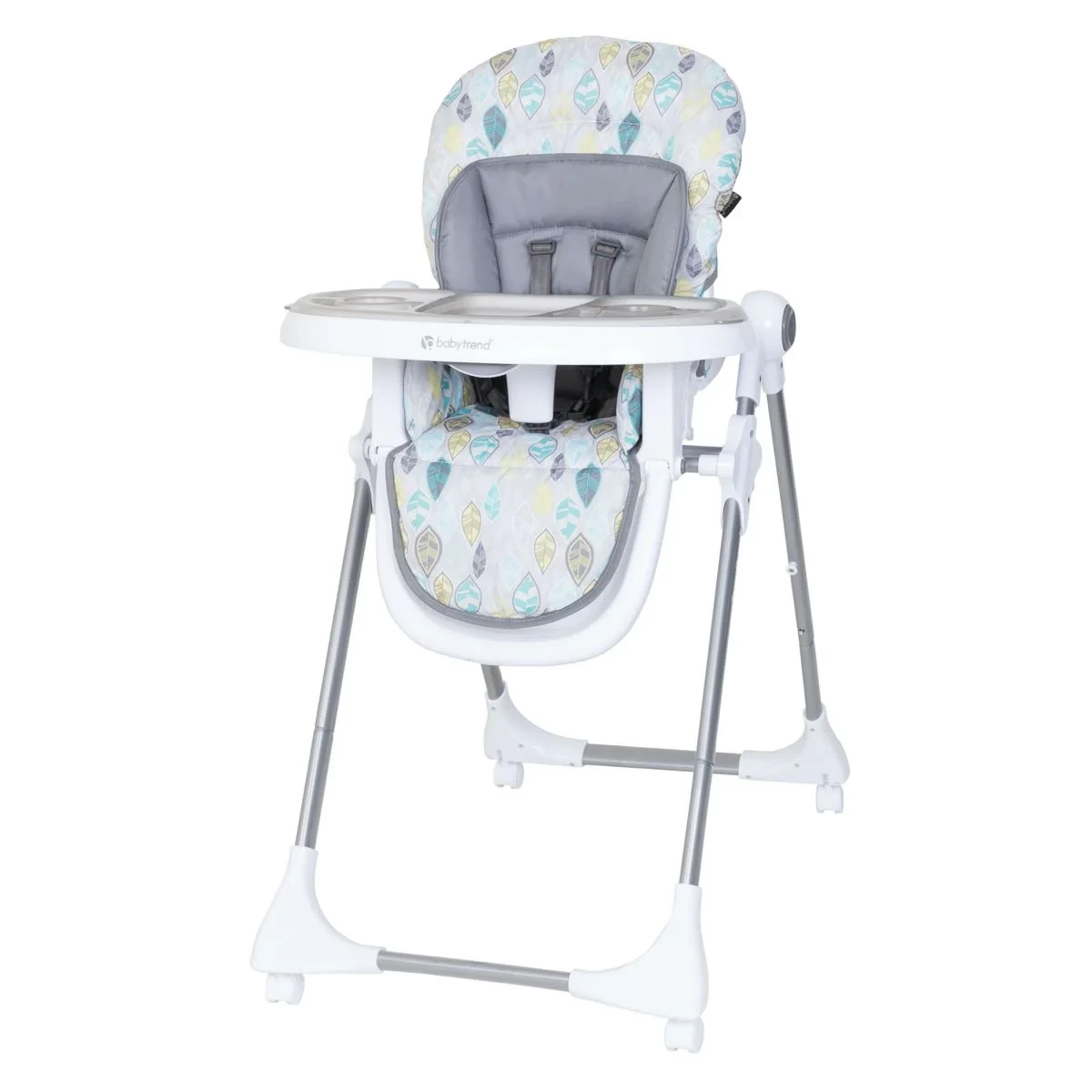 Baby Trend High Feeding Chair, Adjustable and Foldable Kids Chair with Wheels, Reclining Kids Seat with Detachable Feeding Tray