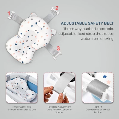 Portable Non-slip Baby Bathtub for Infants to Toddlers